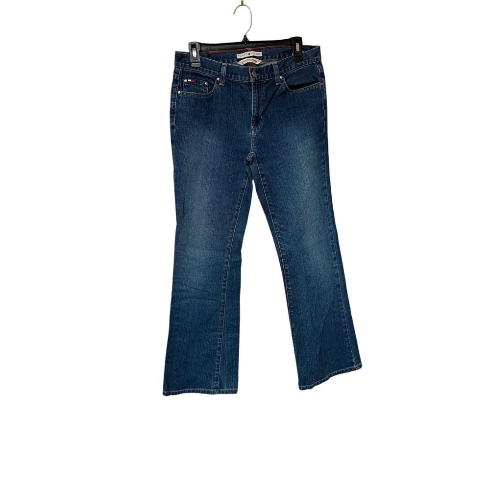 Tommy Hilfiger Low Rise Flare Jeans 8 (30x31)‎ Medium Wash Denim RN 77806